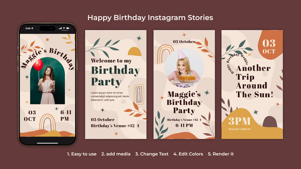 Happy Birthday Instagram Stories