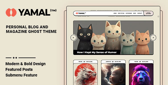 Yamal - Blog & Magazine Ghost Theme