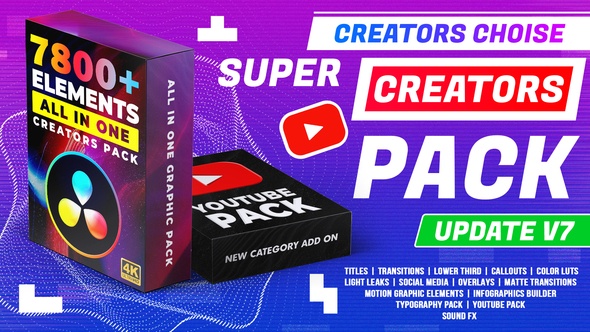 Super Creators Pack (7800+ Elements)