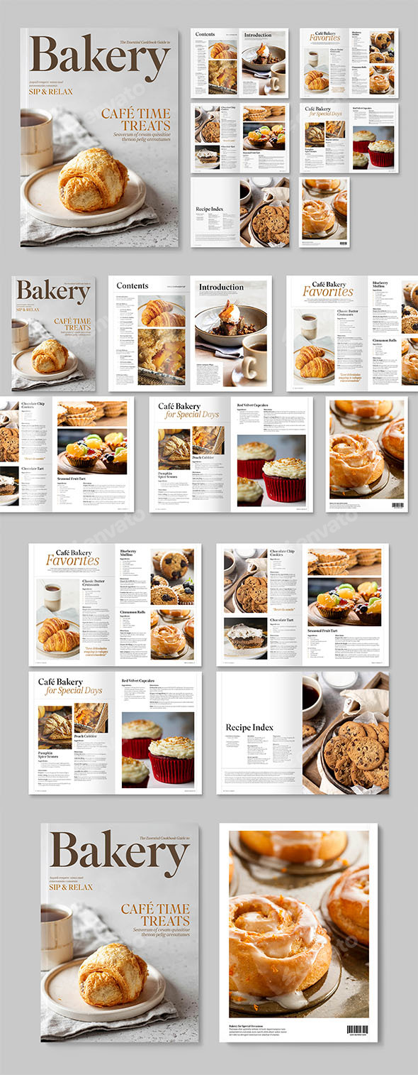 Cookbook Recipe Book Template