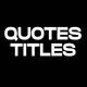Quotes Titles | After Effects - VideoHive Item for Sale