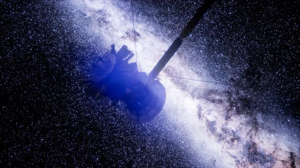 Satellite Cassini Is Approaching Saturn alt