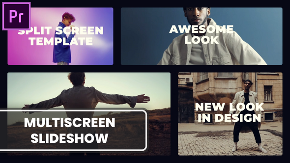 Multiscreen Slideshow MOGRT for Premier Pro