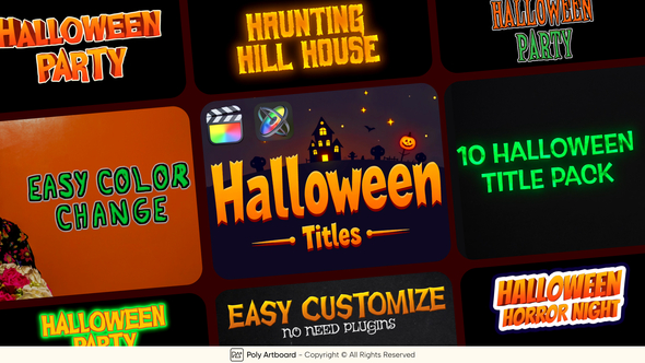 Halloween Titles For Final Cut Pro X alt