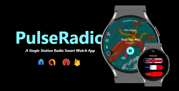 PulseRadio - A Single Station Radio Smart Watch App | ONESIGNAL, FIREBASE