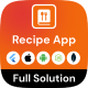 Recipe Full App in Flutter with NodeJs Backend | Cooking Guide App in Flutter - CodeCanyon Item for Sale