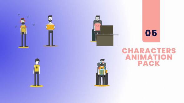 5 Characters Animation Pack