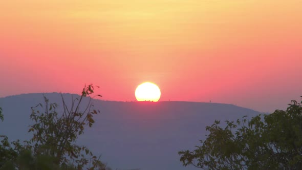 Sunrise On Mountain