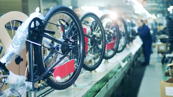 Packed Bicycles Getting Ready for Shipment