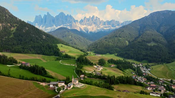 Funes Valley With Clouds