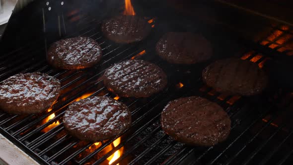 Grilling Hamburgers