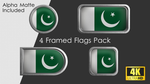 Framed Pakistan Flag Pack