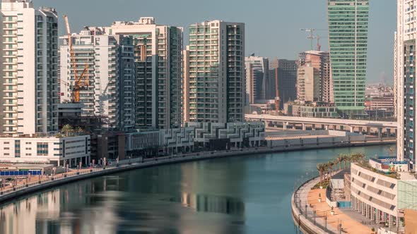 The Rhythm of the City of Dubai Aerial Timelapse