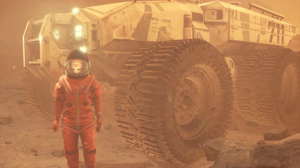 Astronaut On The Red Planet
