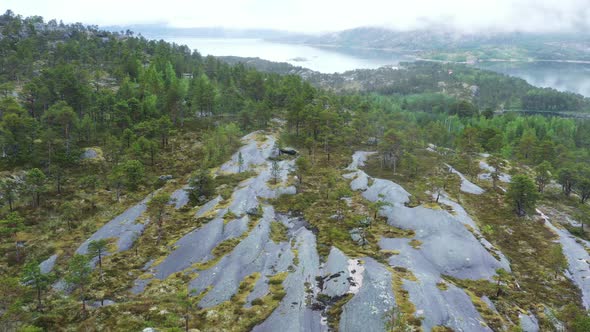 Authentic northern landscape in Norway