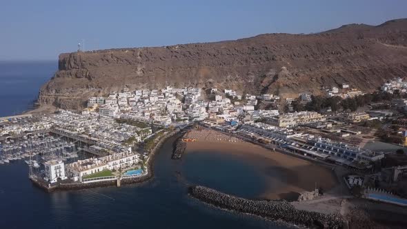 Aerial View of Puerto De Mogan, Gran Canaria