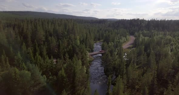 AERIAL: Fulufjället National Park in Sweden