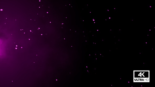 Pink Particles Ember Slowly Flying V13