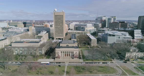 Aerial of Boston City