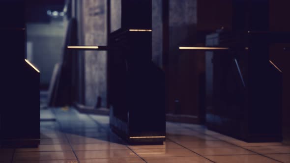 Empty Metro Station During the Coronavirus Covid19 Pandemic alt