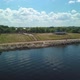 Aerial View of Landscape with Old Quay on Shore of River, Historical Ruins - VideoHive Item for Sale