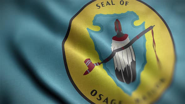 Flag Of The Osage Nation Angle