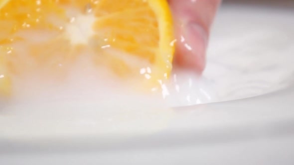 Pulling Orange From the Milk