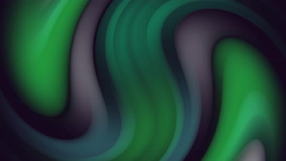 Green and White Abstract Round Wave Effect 4K Moving Wallpaper Background