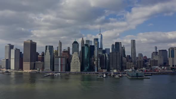 Skyscrapers and Buildings in Manhattan New York City Skyline