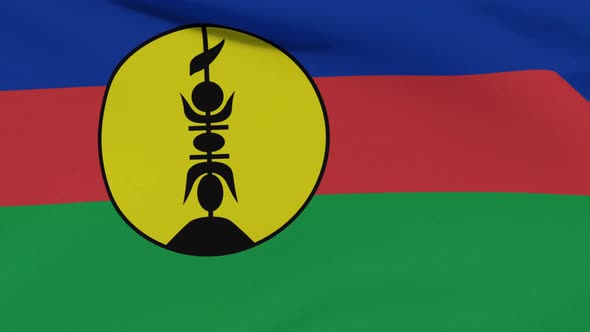 Flag New Caledonia Patriotism National Freedom Seamless Loop