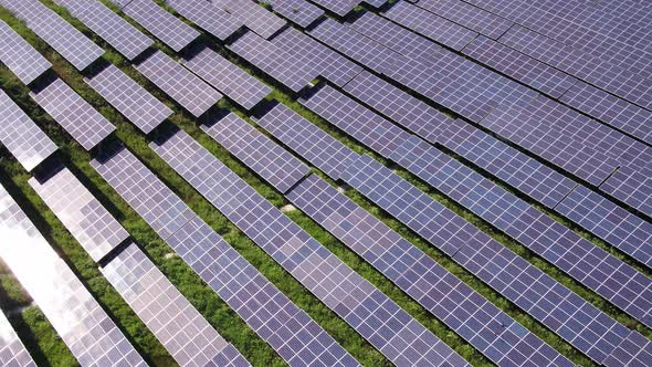 Solar power station in montain