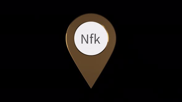 Eritrean Nakfa Currency Symbol In Pin Point  With Alpha Channel 4K