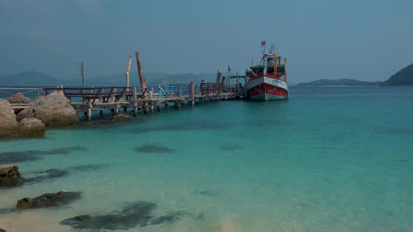 Ocean of Tropical Island Beautiful Tropical Island Beach Koh Kham Trat Thailand Pattaya Asia Couple