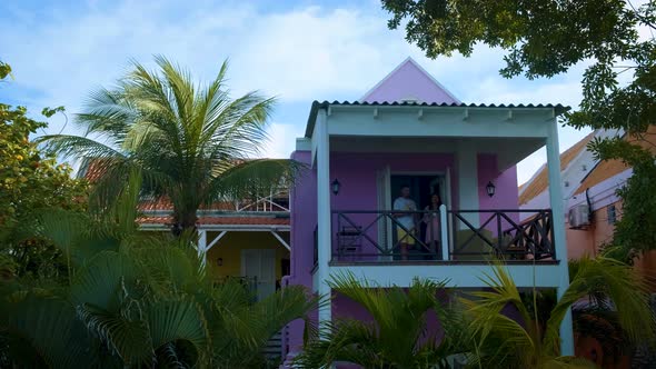 Curacao Colorful Bouldings Around Willemstad Punda and Otrobanda Pietermaai District Multicolored