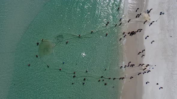 Famous artisanal fishing at Arraial do Cabo coast city Rio de Janeiro Brazil.