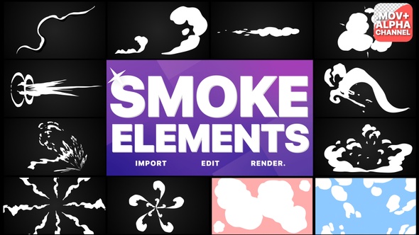 Smoke Elements Pack 05 | Motion Graphics