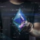 Pressing Ethereum Blockchain Technology Hologram - VideoHive Item for Sale