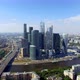 Aerial View of Moscow City International Business Center at Daytime - VideoHive Item for Sale