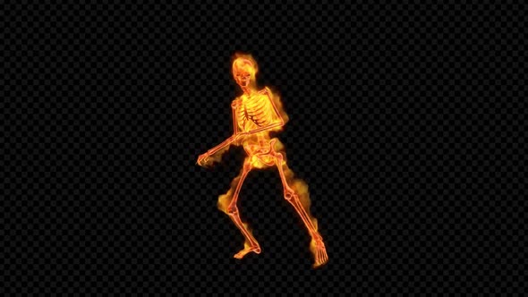 Fiery Skeleton Rock-n-Roll Dance alt