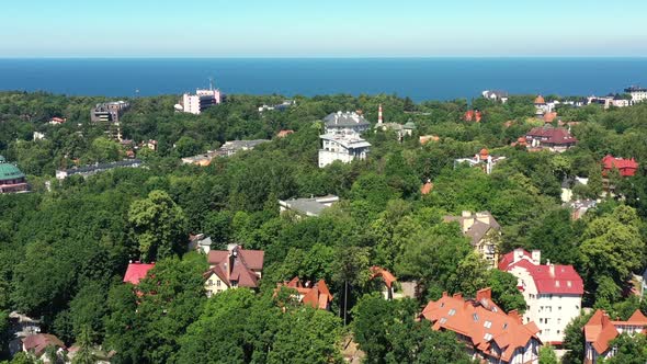 Baltic Sea Coastline with Svetlogorsk Town