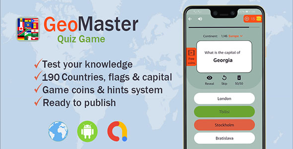 GeoMaster | Geography Quiz Game