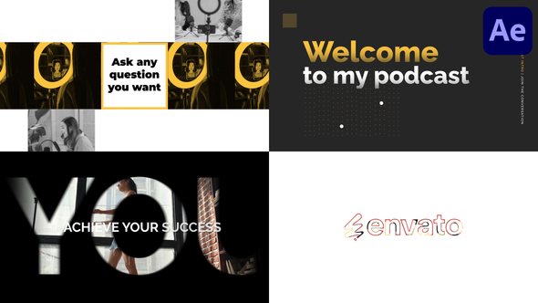 Short Podcast Intro | After Effects alt