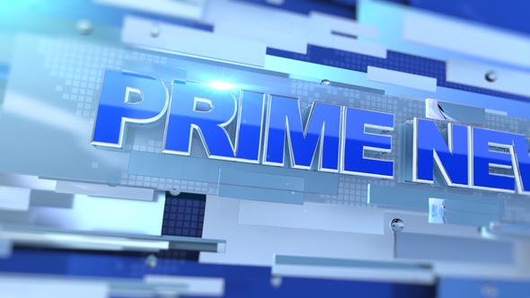 Prime News Opening Transition Blue