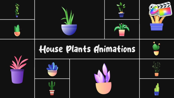 House Plants Animations for FCPX