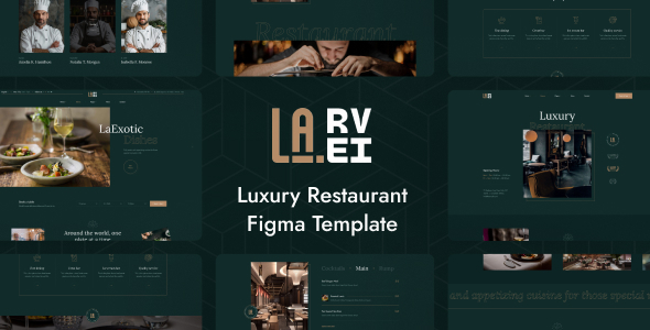 La.Revi – Luxury Restaurant Figma Template – 0 Sold!