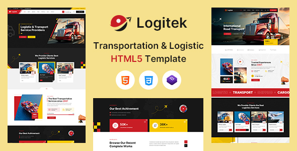 Logitek – Transportation and Logistic HTML5 Template – 0 Sold!