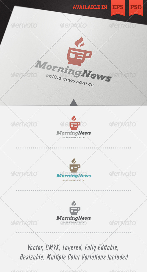 Morning News Logo Template