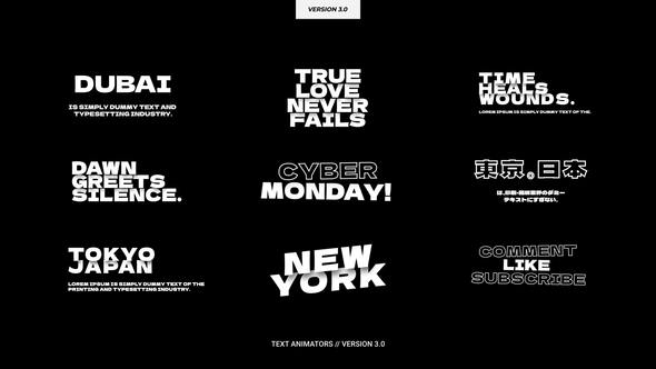 Text Animators 3.0 | AE alt