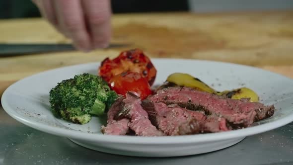 Preparing Meat Dish