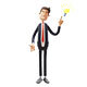 3D Cartoon Male Businessman with Brilliant Idea - 3DOcean Item for Sale